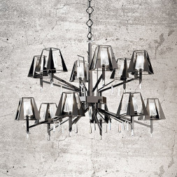 Люстра IDL Prestige 532/6+6 black nickel